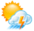 Малооблачно, дождь, гроза