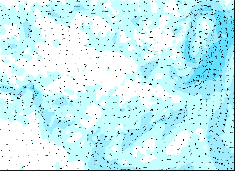 Карта с наглядным прогнозом ветра bestmaps